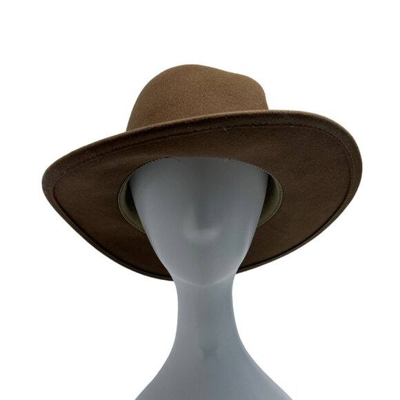 Summer Rules Unisex Brown Wool Lite Felt Western Hat Sz M - Picture 1 of 9